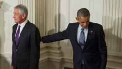 Čak Hejgel i Barak Obama