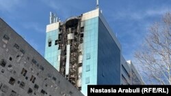 ბანკ „ლიბერთის” სათავო ოფისი ხანძრის შემდეგ