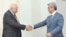 Armenia -- President Serzh Sarkisian (R) meets with Micha Lindenstrauss, Israel’s state comptroller and ombudsman, in Yerevan, 13July 2010.