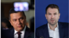 Sorin Grindeanu, președinte interimar al PSD, și deputatul USR Cătălin Drulă. Colaj realizat de Europa Liberă.