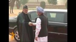 Karzai Meets Indian PM, President In New Delhi