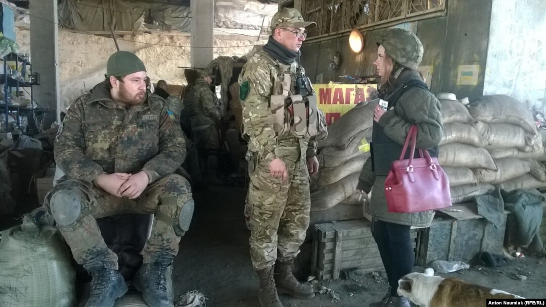 На блокпосту у Песок 