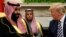 U.S. President Donald Trump U.S. President Donald Trump (right) discussed ways of "maintaining maximum pressure against Iran." with Saudi Arabia's Crown Prince Mohammed bin Salman. (left)