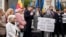 Protest la sediul ANRE din Chișinău în ziua anunțării noilor scumpiri la gaze. 