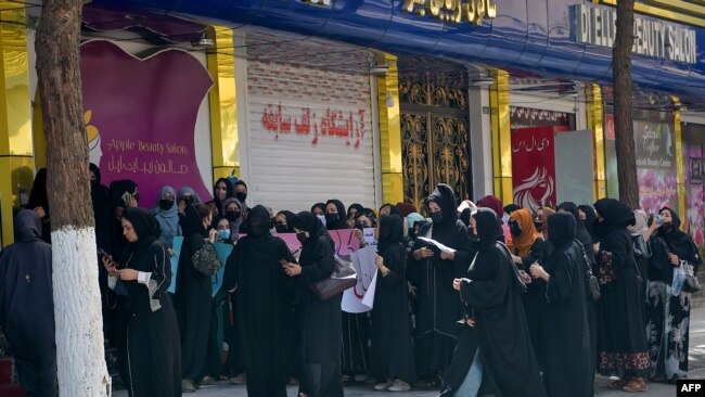 د ۲۰۲۳م کال د جولای په ۱۹مه په کابل کې د سینګارتونونو مسوولانو د طالبانو د بندیز په غبرګون دغه اعتراضه غونډه کړې وه.