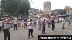 Protest u Novom Pazaru, 05.07.2020.