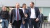 Russian President Vladimir Putin (left) listens to Yandex CEO Arkady Volozh as he visits the headquarters of the company in Moscow in 2017.