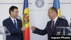 Ministrul de externe Nicu Popescu și ministrul de externe român, Bogdan Aurescu, București, 7 septembrie 2021