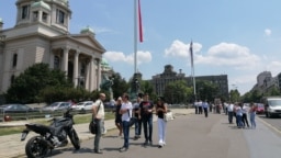 Protest ispred Skupštine Srbije, 5 jul 2021.