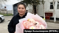 Махабат Тажибек кызы. Чүйдүн Степное айылындагы аялдар абагынан чыккан учур. 23-март, 2026-жыл