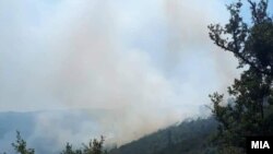Пожар на планината Готен, кај селото Нивичино во Општина Василево