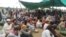A view of the sit-in protest in the rural town of Jani Khel in Pakistan's northwestren province of Khyber Pakhtunkhwa.