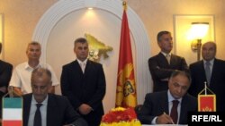 Sa potpisivanja crnogorsko-italijanskog ugovora o dokapitalizaciji Elektroprivrede Crne Gore