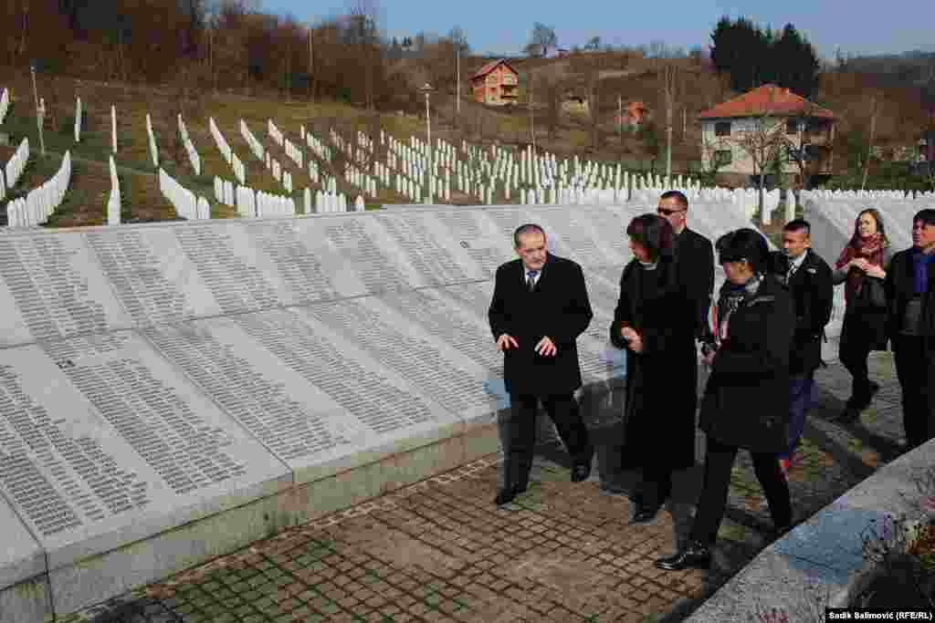 US Ambassador Maureen Cormack visited the Potocari Memorial Center in Srebrenica