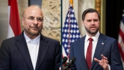 US Vice President JD Vance (right) is leading a delegation in Islamabad for talks with Iranian negotiators, led by parliamentary Speaker Mohammad Baqer Qalibaf (left). 
