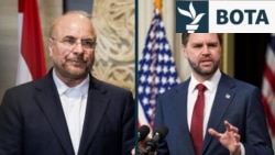 Kryetari i Parlamentit të Iranit, Mohammad Baqer Qalibaf, dhe nënpresidenti amerikan, JD Vance.