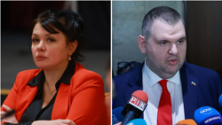 Колаж със снимки на българската европрокурорка Тедоора Георгиева и лидера на „ДПС – Ново начало“ Делян Пеевски, санкциониран за корупция от САЩ и Великобритания