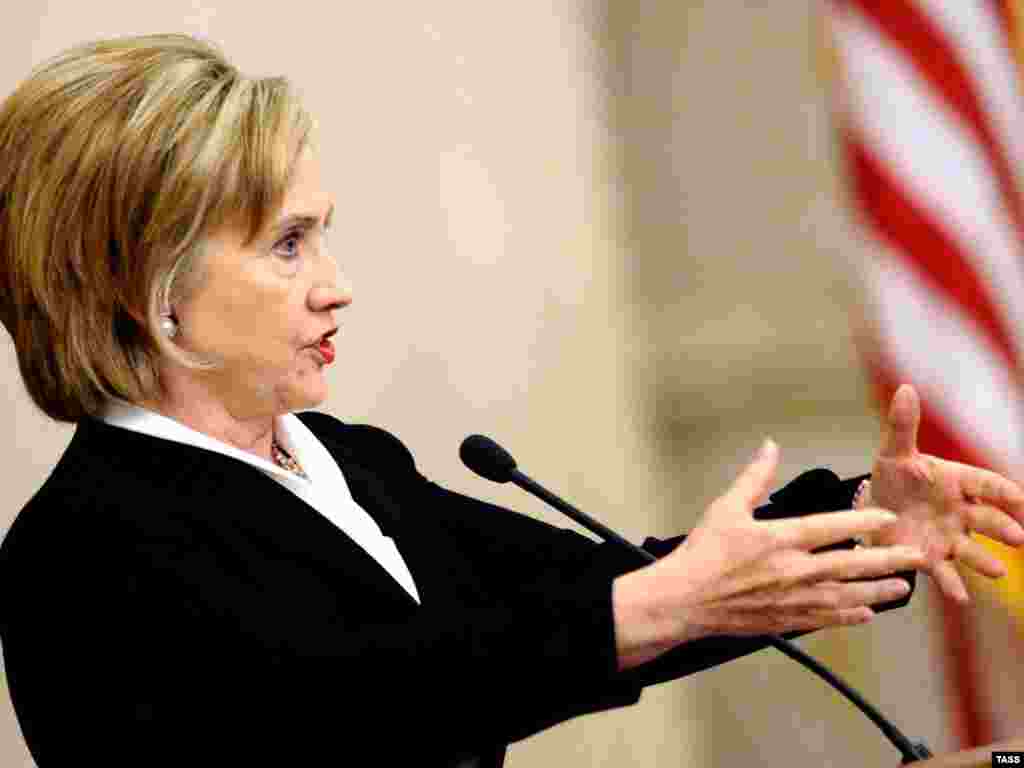 Хилари Клинтон встретилась со студентами и преподавателями МГУ