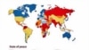 The 2011 Global Peace Index map