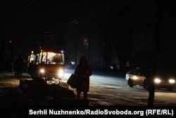 Киев во время отключения света в результате российских атак. Киев, Голосеевский район, 20 января 2026 года