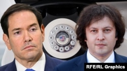 Госсекретарь США Марко Рубио и премьер-министр Грузии Ираклий Кобахидзе, фотоколлаж
