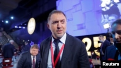 Russian billionaire Oleg Deripaska attends the St. Petersburg International Economic Forum in June 2022.
