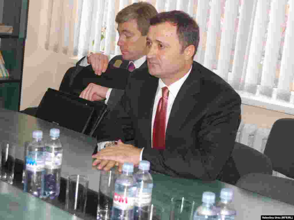 Preierul Vlad Filat si vicepremierul pentrur reintegrare, Eugen Carpov