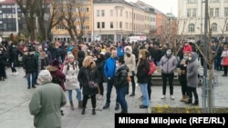 Protest ugostitelja i frizera u Banjaluci zbog epidemioloških mera