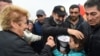 Armenia - Opposition leader Nikol Pashinian is greeted by supporters on his way to Gyumri, 27 April 2018.