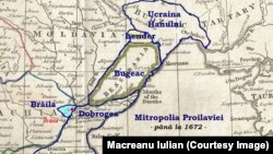 Юрисдикція Проїлавської митрополії у 1672 році. Це зображення є власною роботою Macreanu Iulian