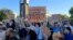 Ukraine - protests in Zaporizhzhya over law affecting anti-corruption agencies - screen grab