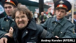 Andrei Rudomakha being detained in Sochi in 2013