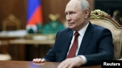 Очільник Росії Володимир Путін дає інтерв'ю. Москва, Росія 