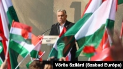 Orbán Viktor a Millenáris színpadán