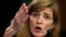 U.S. Ambassador Samantha Power said the United States hopes Russian President Vladimir Putin takes "the off-ramp that has been presented to him" for a peaceful resolution.
