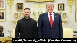 Президент України Володимир Зеленський і президент США Дональд Трамп у Білому домі, 28 липня 2025 року