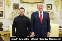 Президент України Володимир Зеленський і президент США Дональд Трамп, Вашингтон, США, 28 липня 2025 року