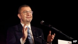 Hristijan Mickoski, lideri i VMPRO-DPMNE-së.