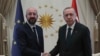 Președintele Consiliului European, Charles Michel, și președintele Turciei, Recep Tayyip Erdogan, la Ankara, 4 martie 2020