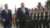 Armenia - Armenian Defense Minister Vigen Sargsian (L) and his Greek counterpart Panos Kammenos meet in Yerevan, 29 March 2018.