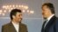 Iranian President Mahmud Ahmadinejad (left) talks with his Turkish counterpart, Abdullah Gul, in Istanbul.