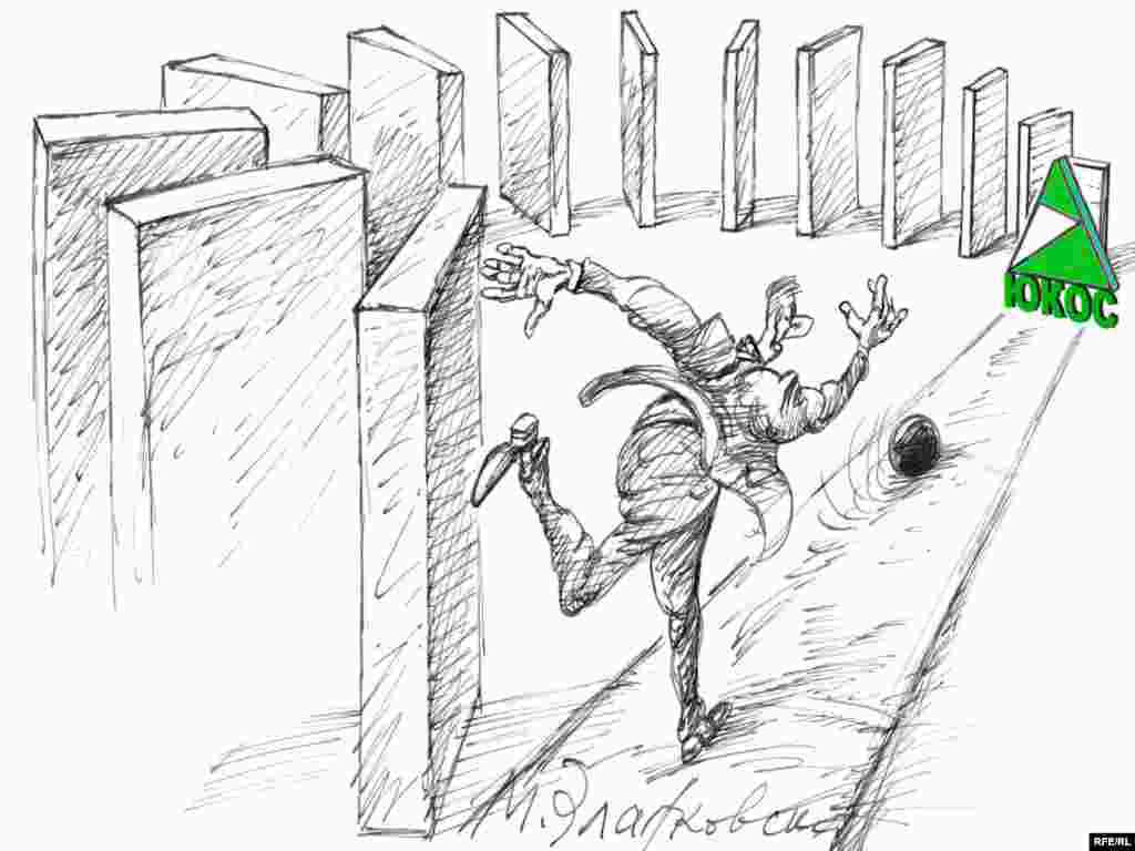 Игра продолжается. Михаил Златковский. "О, спорт, ты разный!" В день рождения Михаила Ходорковского художник напоминает, что поражение в первом круге еще не означает, что проигран весь чемпионат