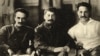 Soviet leaders Joseph Stalin (C), Anastas Mikoyan (L) and Sergo Orjonikidze pose for a photograph in Tbilisi in 1925.