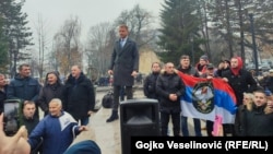 Draško Stanivuković, gradonačelnik Banjaluke, na protestu 10. 12. 2024.