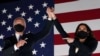 Joe Biden és alelnökjelöltje, Kamala Harris egy kampánygyűlésen