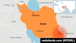 Эпицентр землетрясения в Иране. 16 апреля 2013 года.