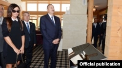 Azerbaijan - Azerbaijani President lham Aliyev visits Guba, 18Sep2013. 
