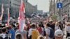 Belarus - ‘March for peace and independence’ protest in Minsk, 30aug2020 