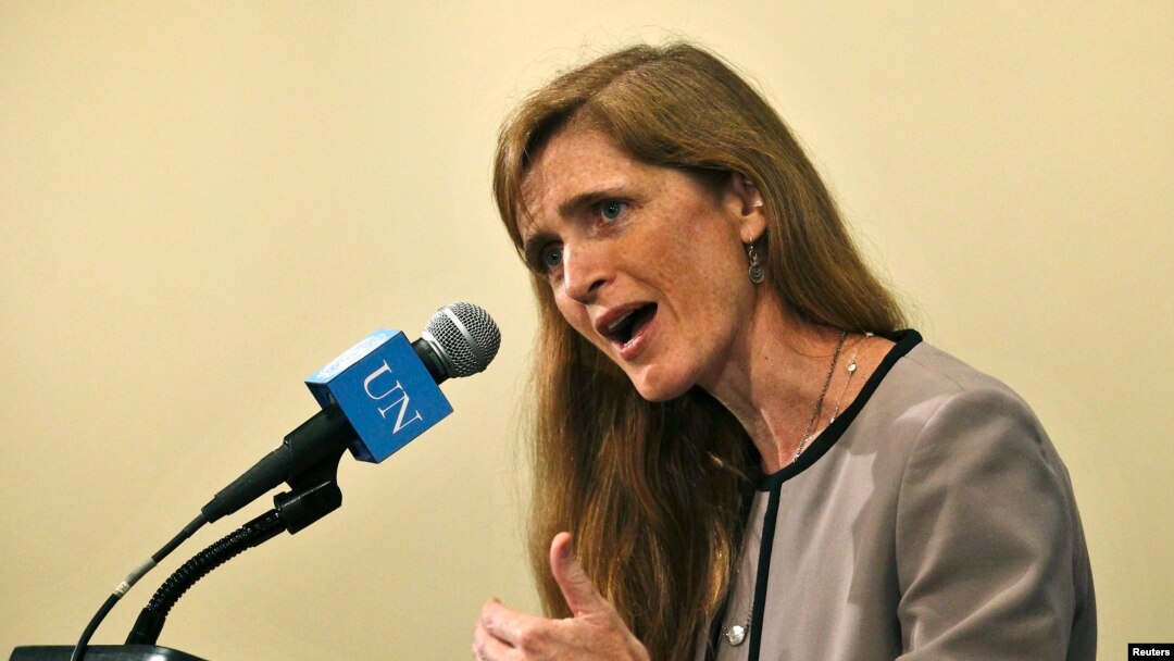 U.S. Ambassador Samantha Power said a deal was struck with Russia "legally obligating" Syria to give up its chemical stockpile.
