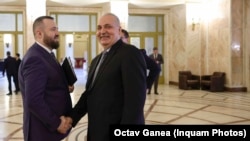 Procurorul Viorel Cerbu (dreapta), procuror-șef adjunct al DNA, propus de Ministerul Justitiei pentru functia de procuror șef al Parchetului Anticorupție.